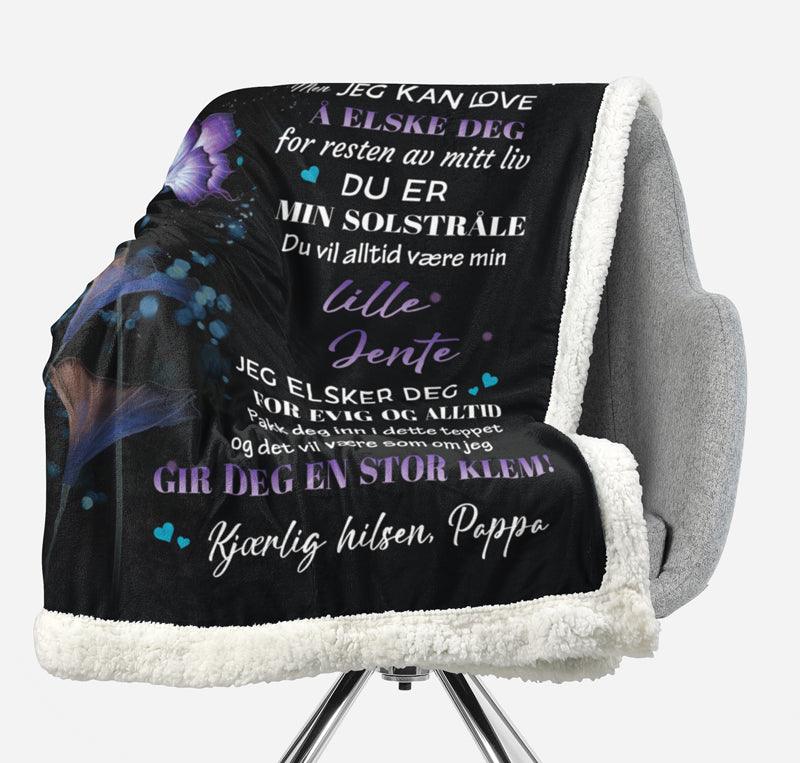 Teppe fra far til datter - "Den magiske skjønnheten til flygende kjærlighet" - Kosteppe