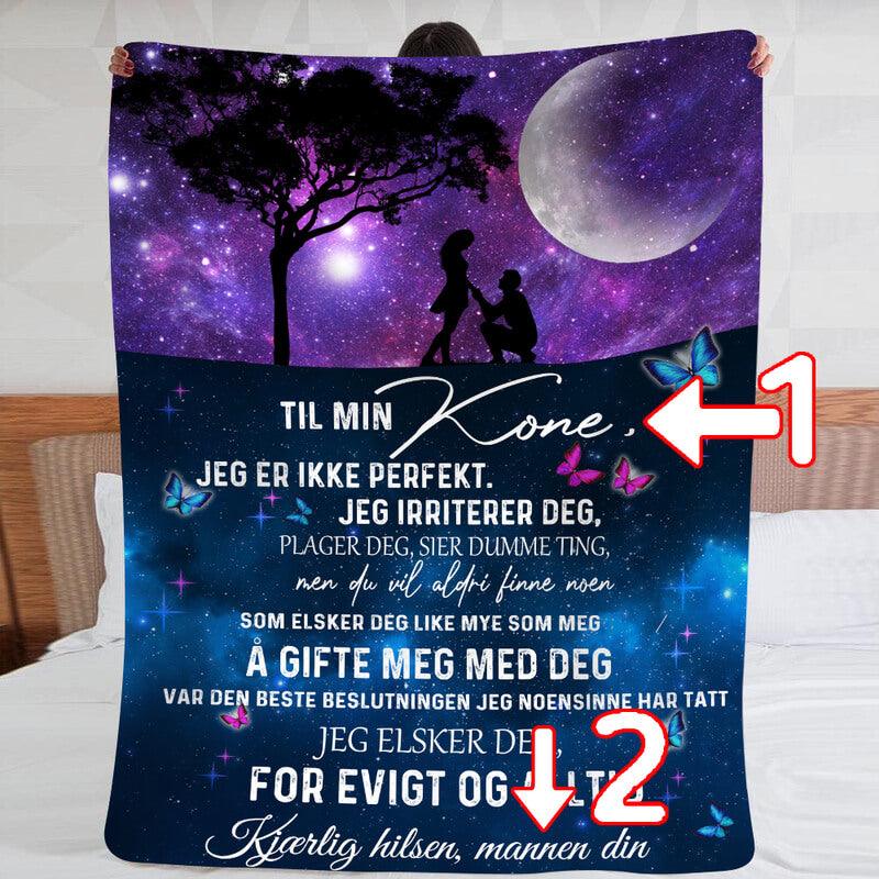 Teppe fra mann til kone - "Sammen er vi alt" - Kosteppe