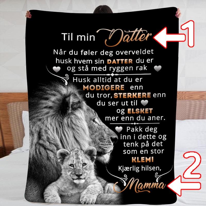 Teppe fra mor til datter - "Hjertet som elsker deg" - Kosteppe