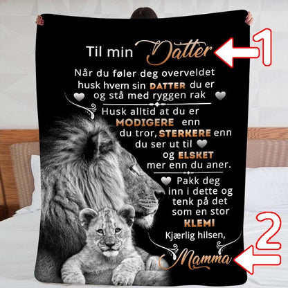 Teppe fra mor til datter - "Hjertet som elsker deg" - Kosteppe