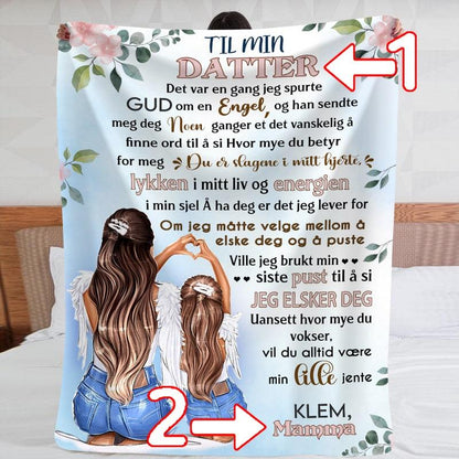 Teppe fra mor til datter - "Skjønnheten i øyeblikkene med deg" - Kosteppe