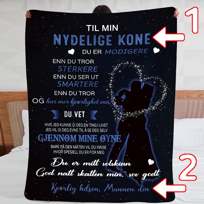 Teppe fra mann til kone - "Vår kjærlighetsdans" - Kosteppe