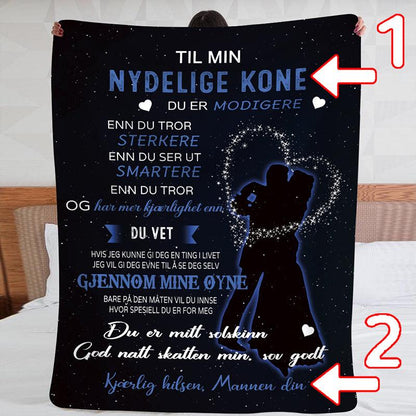 Teppe fra mann til kone - "Vår kjærlighetsdans" - Kosteppe