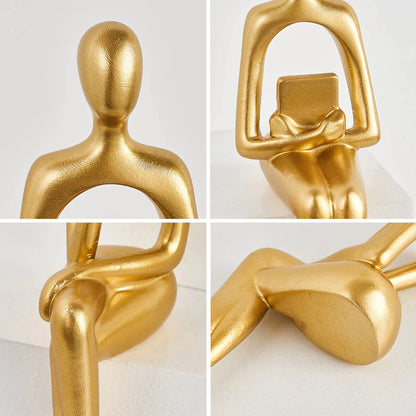 Dekor Sittende Figursett - Kosteppe