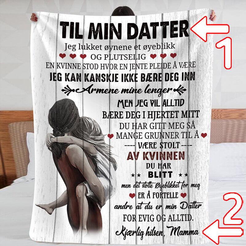 Teppe fra mor til datter - "Min lille pike" - Kosteppe