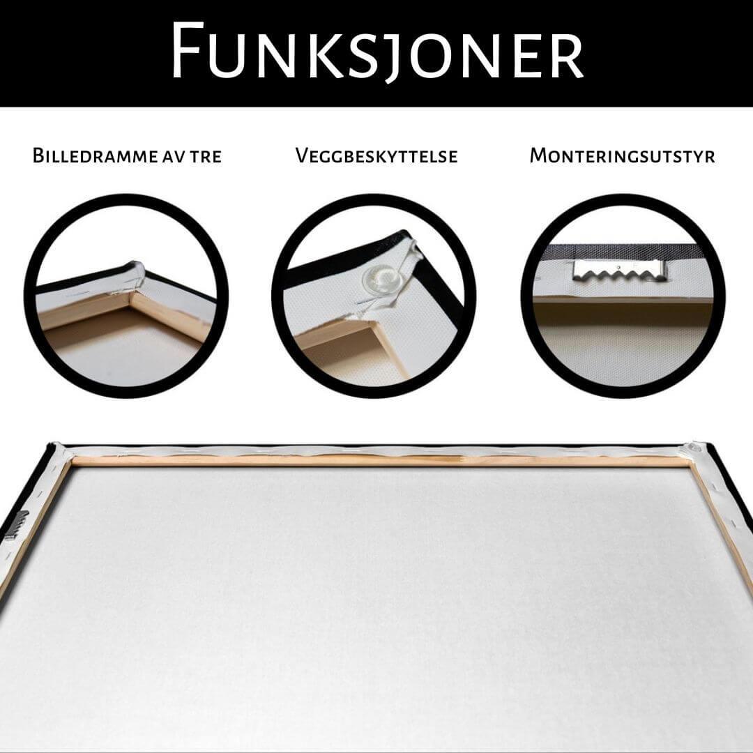 Egendefinert akvarellbilde på lerret - Kosteppe