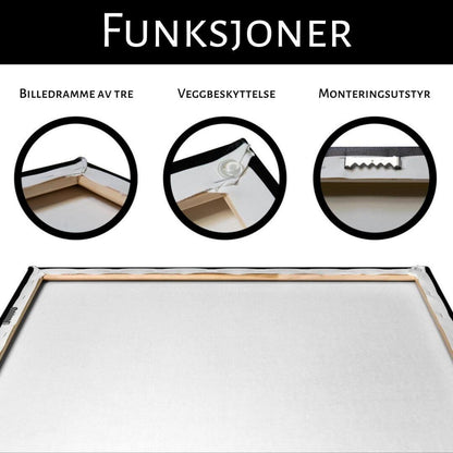 Egendefinert akvarellbilde på lerret - Kosteppe