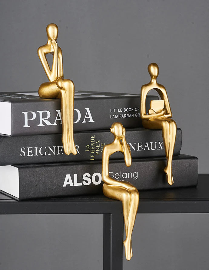 Dekor Sittende Figursett - Kosteppe