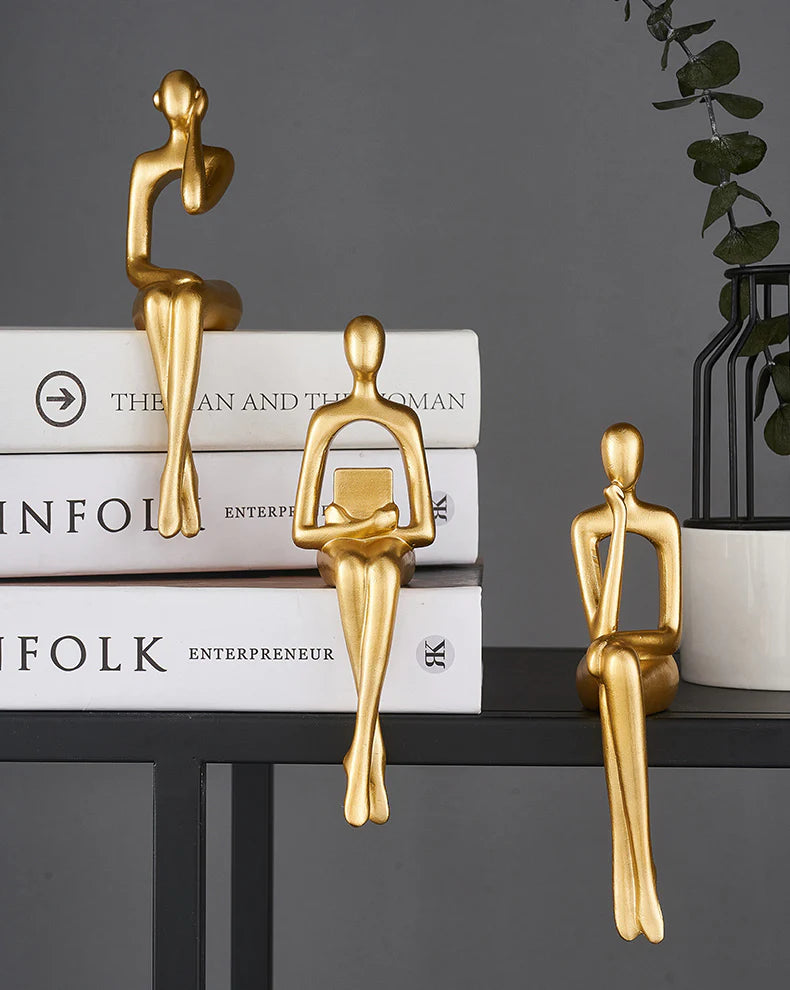 Dekor Sittende Figursett - Kosteppe