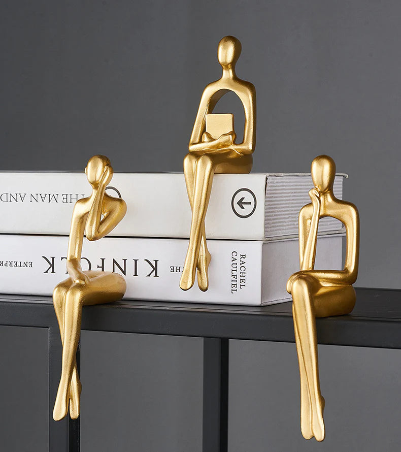 Dekor Sittende Figursett - Kosteppe