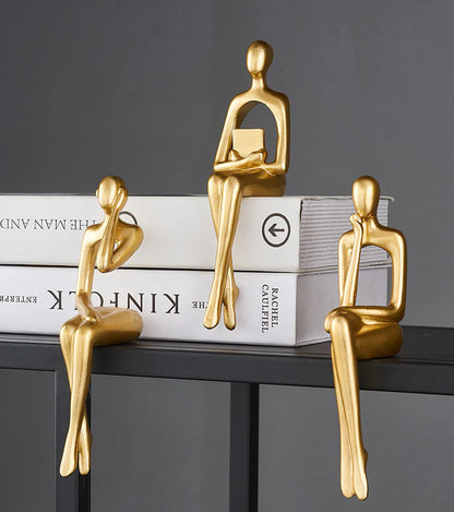 Dekor Sittende Figursett - Kosteppe