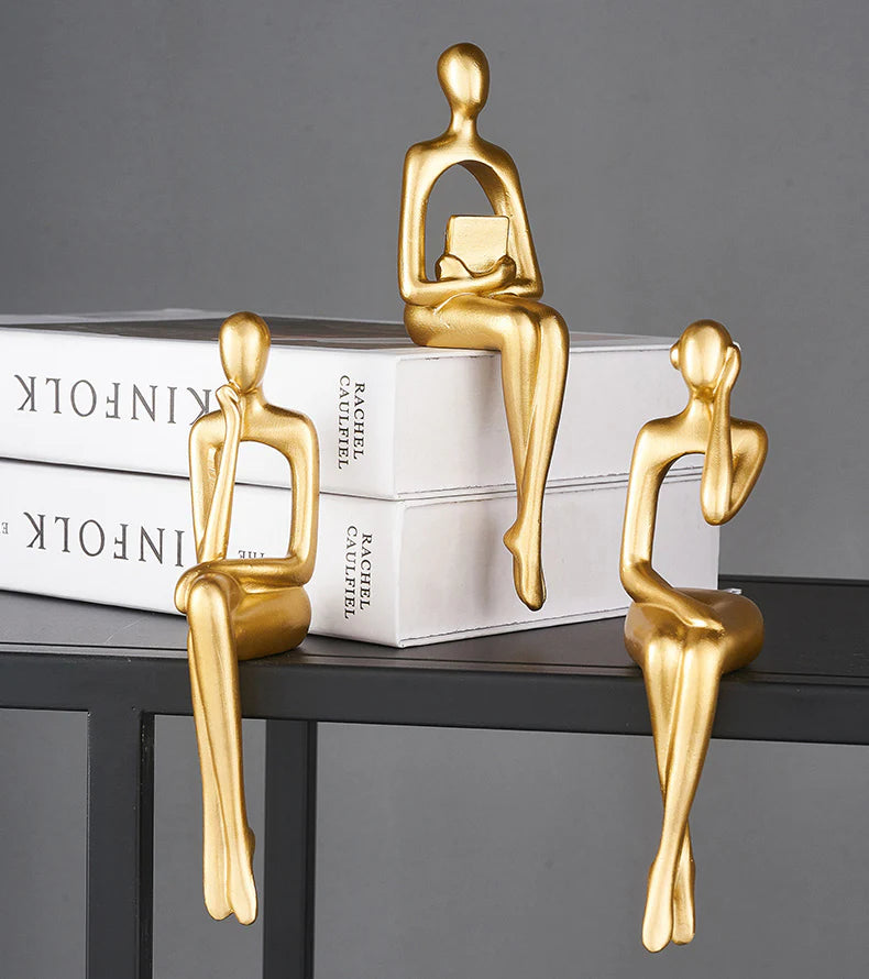 Dekor Sittende Figursett - Kosteppe