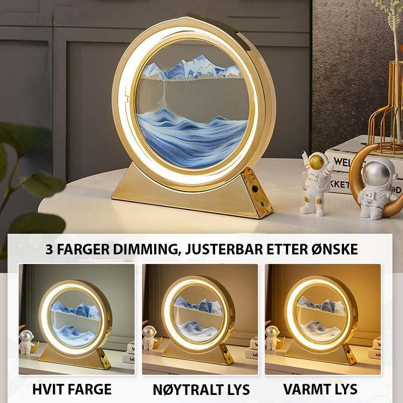 LED-lampe med bevegende sand - Kosteppe