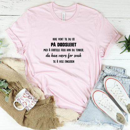 Snakke i tide T-skjorte - Kosteppe