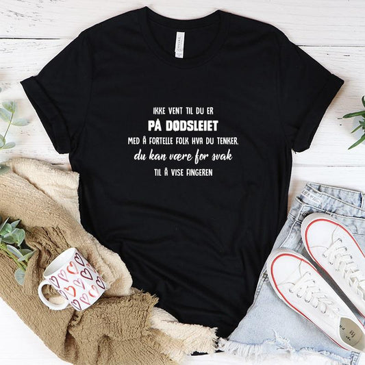 Snakke i tide T-skjorte - Kosteppe