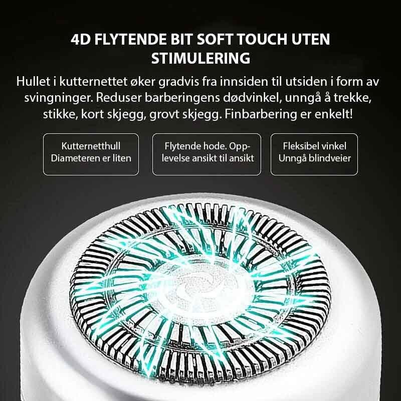 Elektrisk barberhøvvel som kan vaskes - Kosteppe