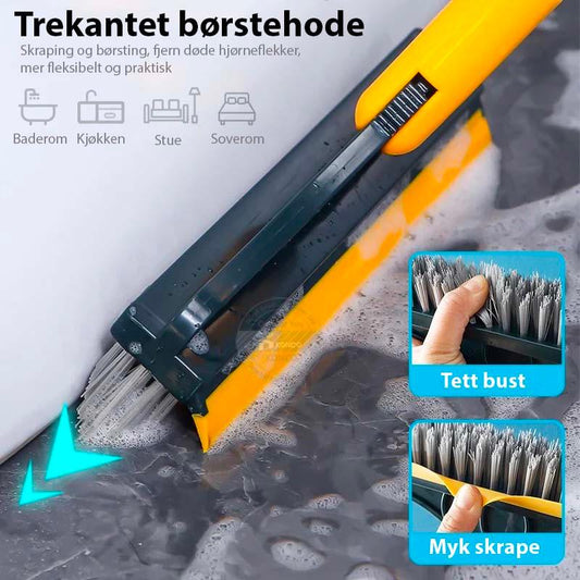 2 i 1 Gulvbørste (Børste + skrape) - Kosteppe