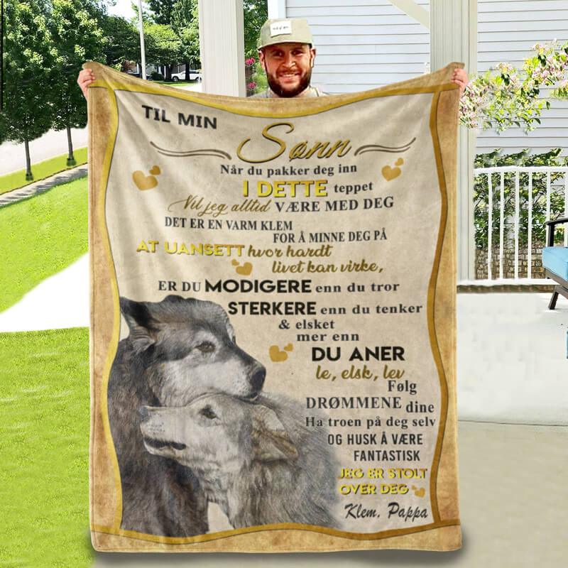 Teppe fra far til sønn - "Ulvens kjærtegn" - Kosteppe