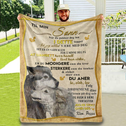 Teppe fra far til sønn - "Ulvens kjærtegn" - Kosteppe