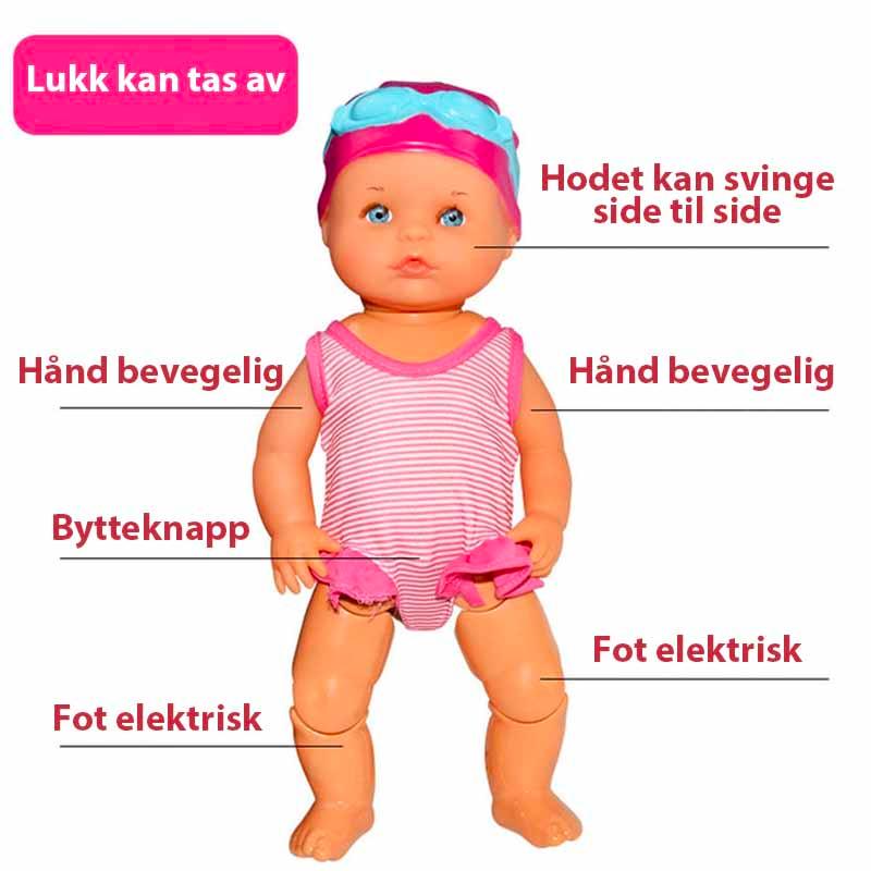 Vanntett svømmedukke - Kosteppe