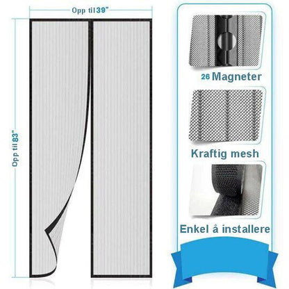 Magnetisk netting skjermdør - Kosteppe