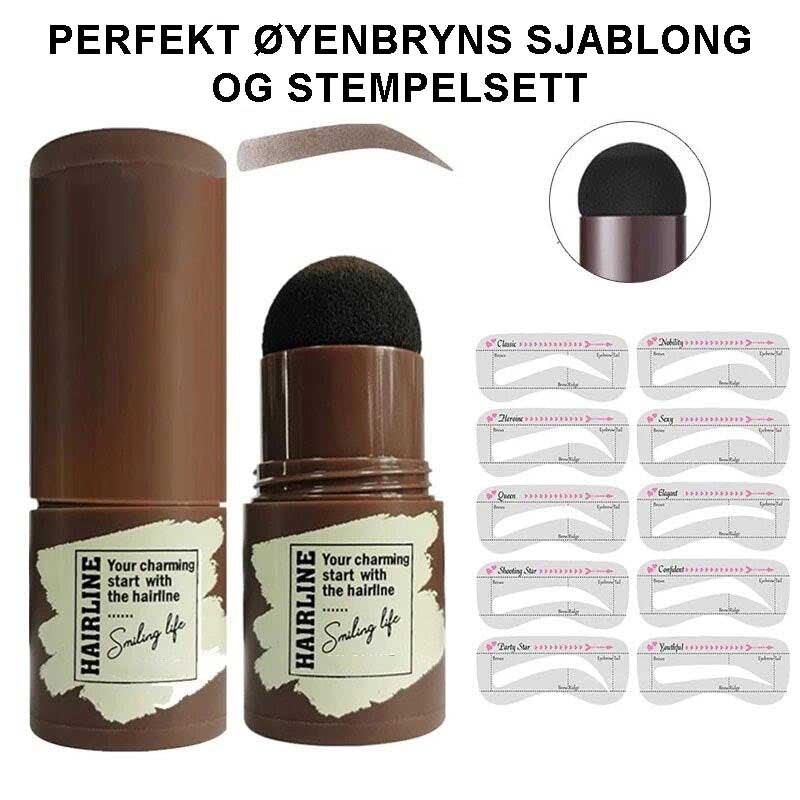 Perfekt stensil- og stempelsett for bryn - Kosteppe