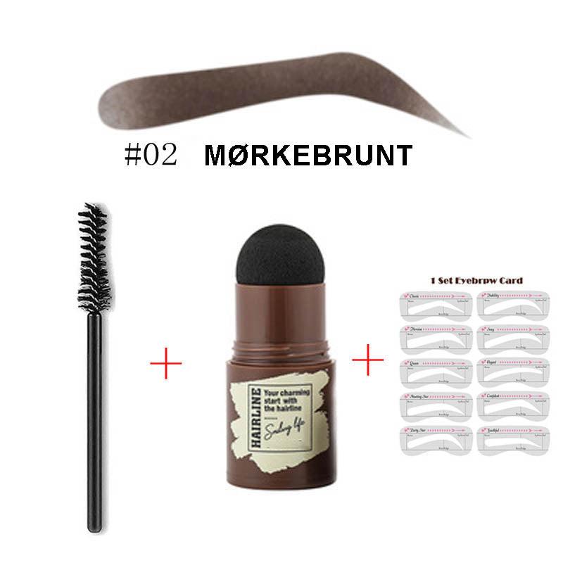 Perfekt stensil- og stempelsett for bryn - Kosteppe