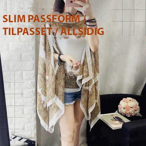 Solbeskyttende chiffonsjal - Kosteppe