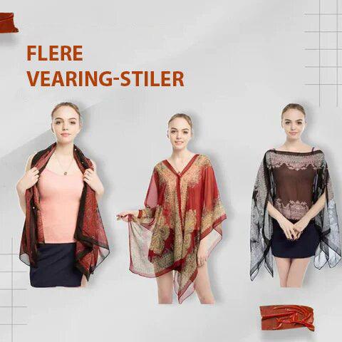 Solbeskyttende chiffonsjal - Kosteppe