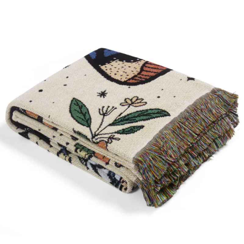 "Ettertrykkelig sommerfugl" Dekorativt Pledd