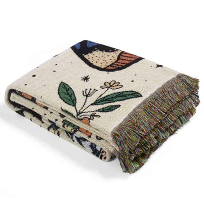 "Ettertrykkelig sommerfugl" Dekorativt Pledd