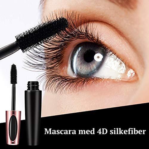 4D silkefiber svart vannfast mascara - Kosteppe
