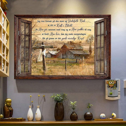 Foto på lerret - "Landsbyens godhet" - Kosteppe