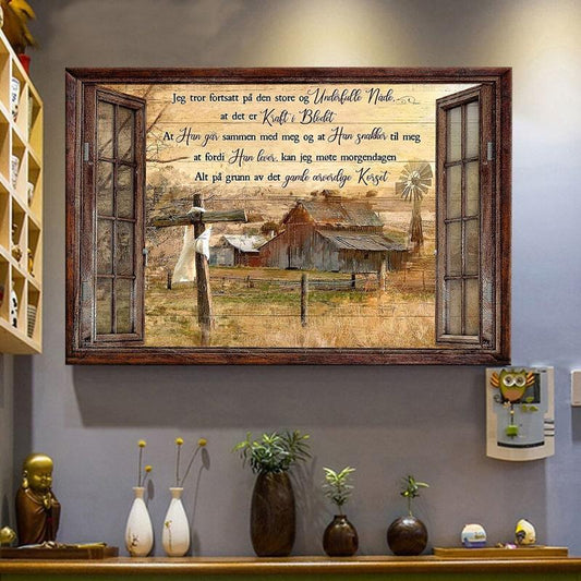 Foto på lerret - "Landsbyens godhet" - Kosteppe