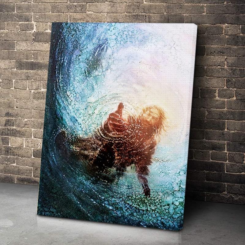 Foto på lerret - "Gi meg din hånd" - Kosteppe