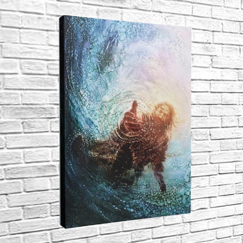 Foto på lerret - "Gi meg din hånd" - Kosteppe