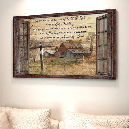 Foto på lerret - "Landsbyens godhet" - Kosteppe