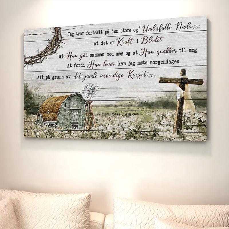 Foto på lerret - "Tro på makt" - Kosteppe