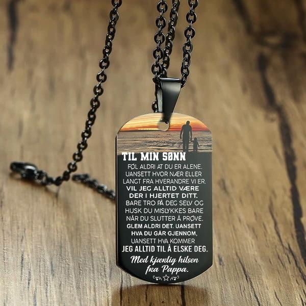 Anheng fra far til sønn - "Min støtte" - Kosteppe