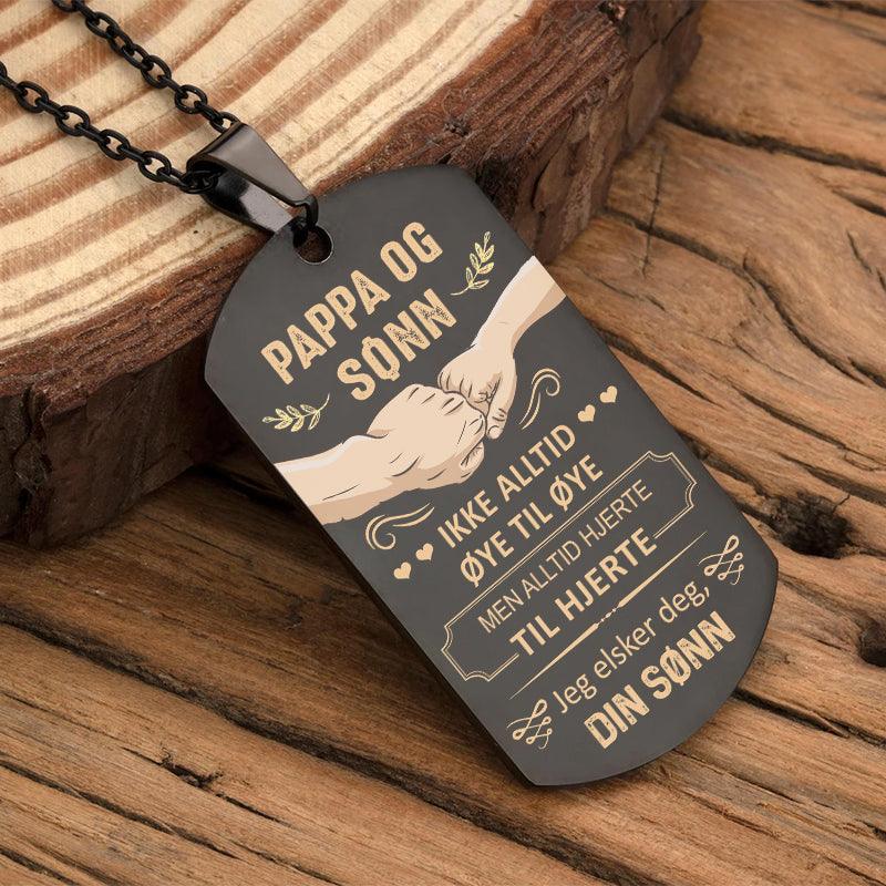 Varme i sjelen – Anheng gravert fra sønn til far - Kosteppe