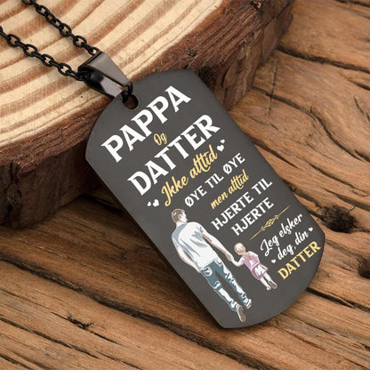 Vår felles styrke – Anheng gravert fra datter til far - Kosteppe