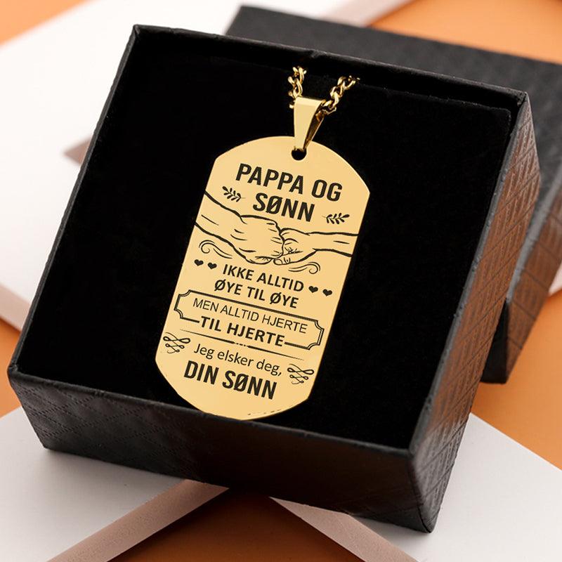 Varme i sjelen – Anheng gravert fra sønn til far - Kosteppe