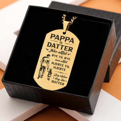 Vår felles styrke – Anheng gravert fra datter til far - Kosteppe