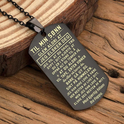 Anheng fra far til sønn - "Bestevenner for alltid" - Kosteppe