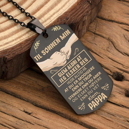 Anheng fra far til sønn - "Jeg er stolt av deg" - Kosteppe