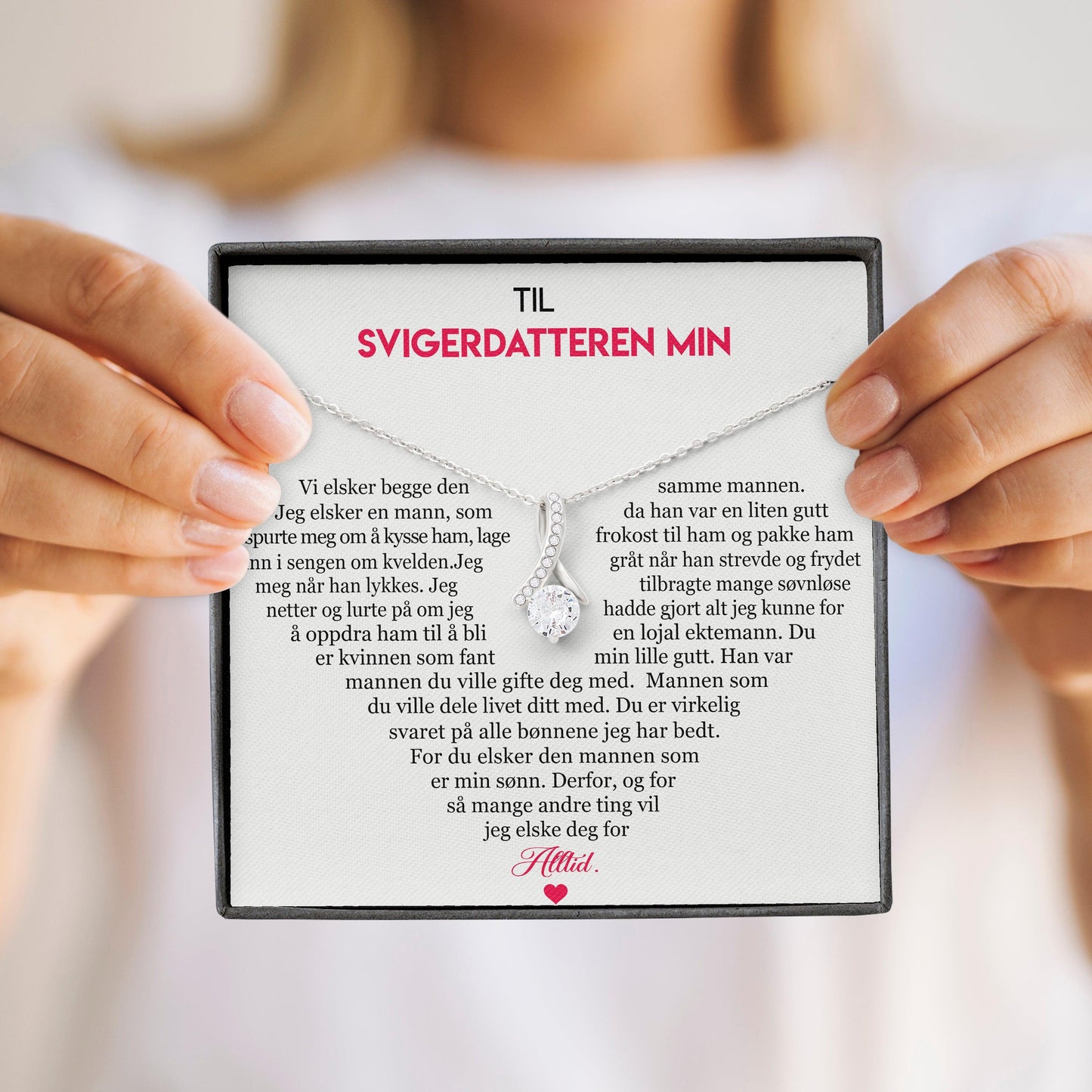 Anheng fra svigermor til svigerdatter - Du er min stolthet - Kosteppe