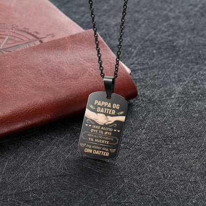 Vi vil alltid være sammen – Anheng gravert fra datter til far - Kosteppe