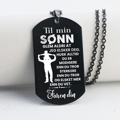 Anheng fra far til sønn - "Flotte stunder sammen" - Kosteppe