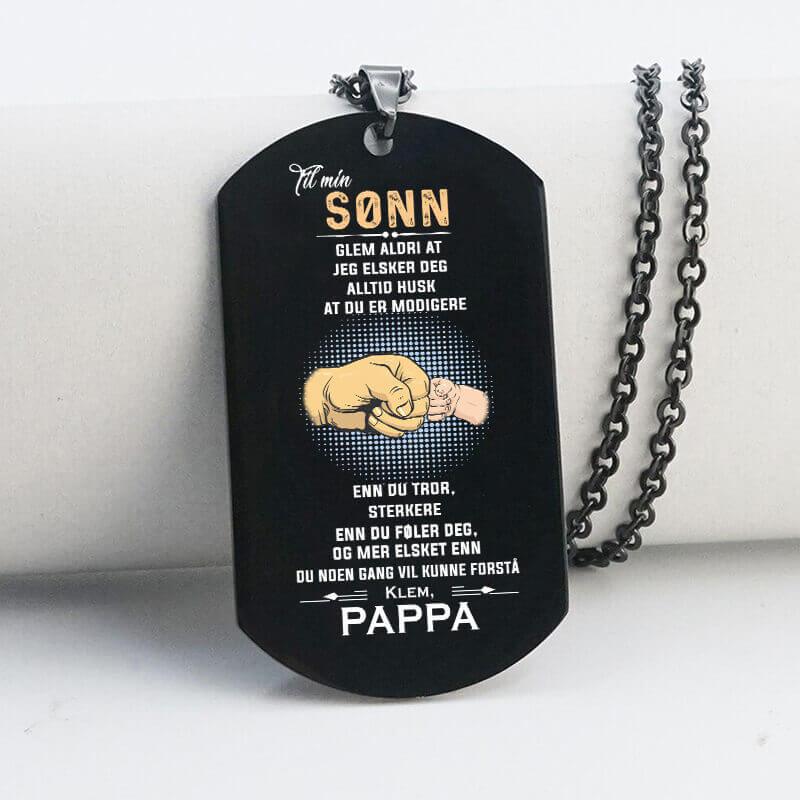 Anheng fra far til sønn - "Min sjel" - Kosteppe