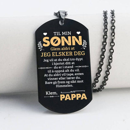 Anheng fra far til sønn - "En del av meg" - Kosteppe